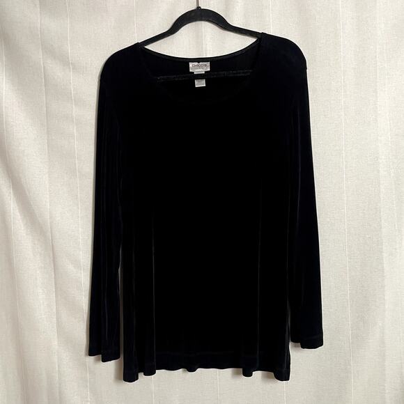 Chico's Women's Traveler Long Sleeved top Size 2 - Picture 1 of 3